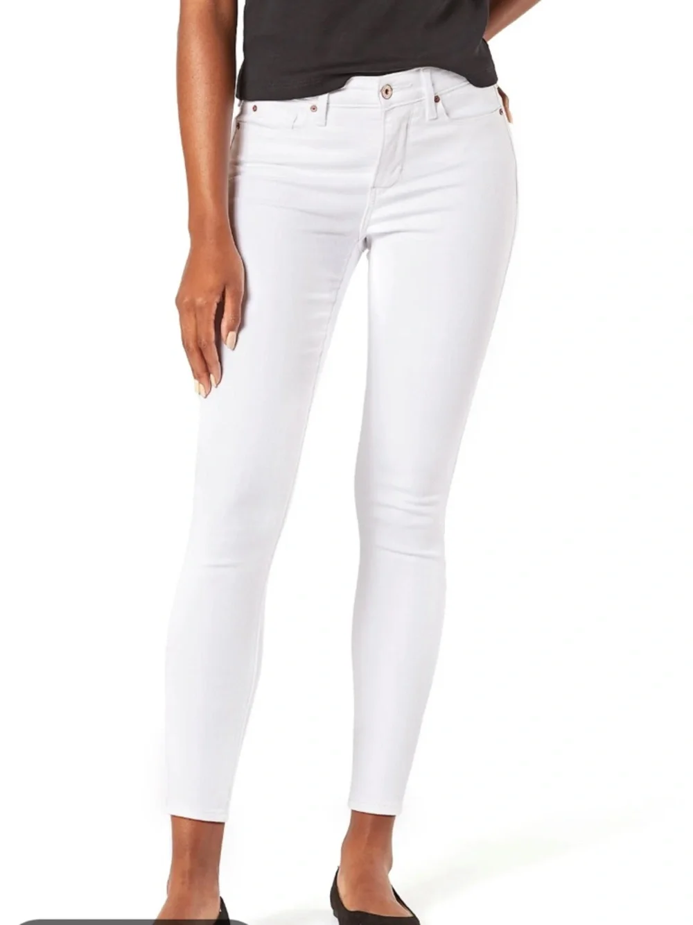 Signature by Levi Strauss Modern Skinny Crop jeans in white-‎ worn a few times